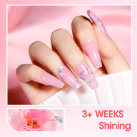 Gellen Jelly Gel Nail Polish, 6 Colors Sheer Milky White Pink Nude Gel Polish Set Translucent Neutral Soak off Nail Gel Kit for Women Nail Art Home Diy Manicure