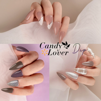 Candy Lover Dip Powder, 12 Colors Painted Dip Nail Powder Kit with Dust Brush and Nail File, Nail Art Spring Summer Series Dip Powder Nail Kit for Girls Women Manicure