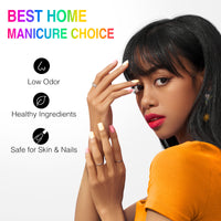 Candy Lover Nail Gel Polish, 6 Colors Bright Rainbow Gel Polish Set, Soak Off UV LED Needed Nail Gel Set, Nail Art Gift for Women DIY Manicure