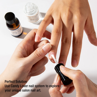 Candy Lover Nail Dehydrator and Primer Kit, Nail Prep Dehydrator Kit, Superior Nail Bonding Primer with Gel Polish Top and Base Coat Kit