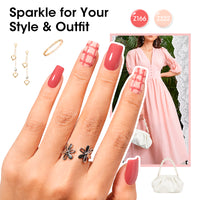 Gellen Quick Dry Nail Polish, 6Colors Nude & Burgundy Romantic Collection Regular Nail Polish Set No UV Light Needed for Finger Toe & Fake Nails Home Salon DIY Nail Art