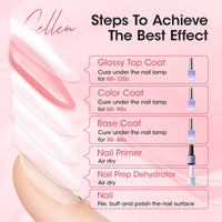 Gellen Gel Nail Polish, 18ml Coral Pink Jelly Nail Polish Soak off UV LED Nail Gel Polish Nail Art Manicure Salon at Home DIY Gel, Valentine Gifts for Women Girls