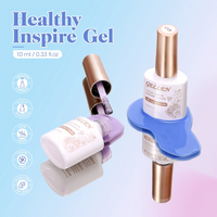 Gellen Jelly Gel Nail Polish Kit, Dreamy 6 Transparent Colors Blue Purple Gel Polish Set, Spring Summer Soak Off LED Gel Manicure DIY Nail
