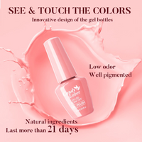 Candy Lover Gel Nail Polish Set, Dark Neon Pink Peach Color Gel Polish, Soak Off Nail Polish Home Salon Nail Art Manicure Gift Set for Women