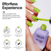 Gellen Gel Nail Polish, 18ml Light Green Nail Polish Soak Off UV LED Nail Gel Polish Nail Art Manicure Salon at Home DIY Gel, Christmas Gifts for Women Girls