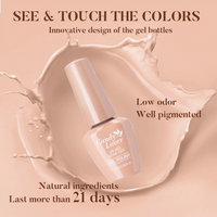 Candy Lover Gel Nail Polish Set, 6 Colors Nudes Dark Golden Glitters Gel Polish, UV LED Nail Polish Gel, Nail Art Kit Gel Polish Gifts for Women Girls