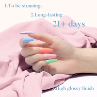 Candy Lover Gel Nail Polish Set, 6 Macaroon Spring Summer Colors Gel Polish, UV LED Soak Off Nai Polish, Nail Art DIY Salon Gifts Set for Women Girls