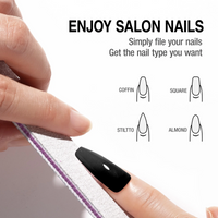 Candy Lover Poly Nail Extension Gel Set, 3 Colors Enhancement Black White Clear Nail Thickening Solution, Poly Extension Gel Builder Manicure Finger Poly Nail Gel Set for Nail Gift