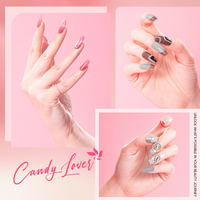 Candy Lover Gel Nail Kit with UV LED Lamp, Natural Quick Dry Gel Polish, 12 Colors Soak Off Gel Polish Starter Home Kit with Base Top Coat Gel Polish Set, Nail Art Accessories Free Storage Box