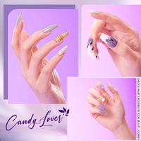 Candy Lover Gel Nail Polish Starter Kit with LED UV Light, 12 Colors Gel Polish, Natural Quick Dry Long-Lasting Gel Nail Polish Sets, Romance and Cool Series Nail Gel Kit Gift Girl Lady Women