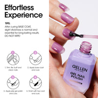 Gellen Jelly Gel Nail Polish, 18ML Sheer Dark Purple Gel Polish UV Light Soak off Translucent Nail Polish Salon Manicure DIY Nail Art, Christmas Gifts for Women Girls
