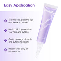 Gellen Cuticle Oil Pen for Nails, Nourishing with Lavender Oil & Vitamin E, Soften Cuticles Strengthen Nail Growth,15ml Pro Nail Care Treatment for Healthier-Looking Nails, On-the-Go, Travel-Sized