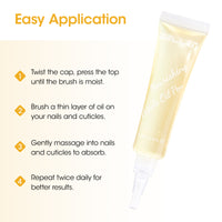 Gellen Cuticle Oil Pen for Nails, Vanilla Nourishing Nail Growth Oil, Jojoba & VE, Soften Cuticles Nails Strengthening, Leak-free Brush Applicator, Pro Nail Care for Brittle Dry Hands