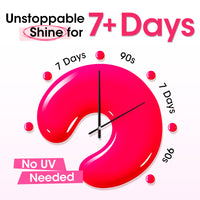 Gellen Nail Polish, Quick Air Dry 6 Colors Nail Lacquer Set Romantic Pink Nail Polish Set for Nail Manicure DIY Art Home, No UV Light Needed, 0.33 Fl.oz