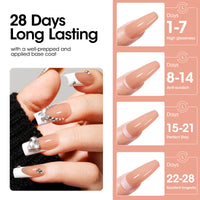 Gellen Poly Gel Nail Extension Gel, 60g Natural Nude Builder Nail Gel Long Lasting Trendy Nail Art Design for Salon Manicure Beginner Easy DIY