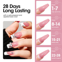 Gellen Poly Gel Nail Extension Gel, 60g Pink Nude Builder Nail Gel Long Lasting Trendy Nail Art Design for Salon Manicure Beginner Easy DIY