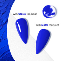 Gellen Gel Nail Polish, 18ml Electric Blue Nail Polish Soak Off UV LED Nail Gel Polish Nail Art Manicure Salon at Home DIY Gel, Christmas Gifts for Women Girls