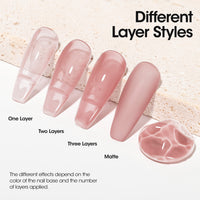 Gellen Jelly Gel Nail Polish, 18ML Sheer Pale Pink Gel Polish UV Light Soak off Translucent Nail Polish Salon Manicure DIY Nail Art, Christmas Gifts for Women Girls