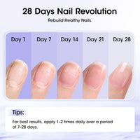 Gellen Nail Strengthener for Damaged Nails, Sponge Tip Designed Keratin Nail Repair Pen with Triple Protein Complex, Fast Absorbing Nail Hardener Treatment for Prevents Peeling & Ridges