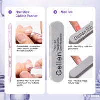 Gellen Nail Dehydrator and Primer Set, 18ML Hema-free Air Dry Nails Prep Dehydrate & Acid-free Bond Primer System Kit for Long Lasting Gel Nail Polish Acrylic Press-ons Nail Art Supplies