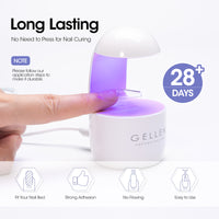 Gellen Nail Glue Gel for Fake Nails Tips, 1Pc 15g Solid Gel Nail Glue for Press ons Nails with 60ml Nail Glue Remover Set