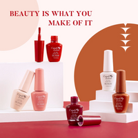 Candy Lover Gel Nail Polish Set, 6 Red Peach Brown Colors Quick Dry Long-lasting Gel Polish, Soak Off UV LED Nail Polish, Gel Nails Art Gift for Girls Women
