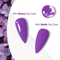 Gellen Gel Nail Polish, 18ml Purple Nail Polish Soak Off UV LED Nail Gel Polish Nail Art Manicure Salon at Home DIY Gel, Christmas Gifts for Women Girls