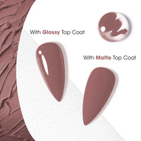 Gellen Gel Nail Polish, 18ml Gray Purple Nail Polish Soak Off UV LED Nail Gel Polish Nail Art Manicure Salon at Home DIY Gel, Christmas Gifts for Women Girls