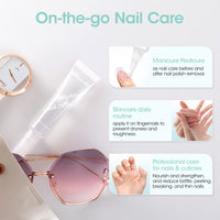 Gellen Nail Cuticle Oil Pen, Travel-sized Soft Brush Design, Rich in Jojoba Oil & VE, Soften Cuticle Strengthen Growth & Moisture Treatment for Dry Hangnail Thin Nails, 15ml Fragrance-free