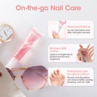 Gellen Cuticle Oil, Nourishing Nail Growth Oil Pen | Rich with Jojoba Oil & VE Soften Cuticles Strengthen Healthier-Looking Nails, Brush Applicator, Pro Care for Nails & Dry Hands, Strawberry Scent