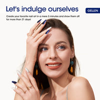 Gellen White Gel Nail Polish and Shimmer Blue Gel Polish, 10ml Sparkle Silver Nail Polish Soak Off No Wipe UV Gel for Nail Art Salon Manicure DIY, Christmas Gifts for Women
