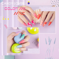 Candy Lover Gel Nail Polish Kit with Top Coat Base Coat Matte Coat 22 Colors UV Gel Polish Girls Ladies Women Nail Gel Polish Kit Holiday Gift Soak Off Gel Nail Set Gel Nail Polish