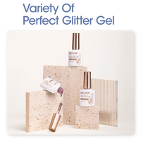 Gellen Pearl Gel Nail Polish Kit - Makaron Shimmer Gel Polish 6 Colors, Soak off Nail Gel Manicure Set 10ml