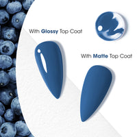 Gellen Gel Nail Polish, 18ml Haze Blue Nail Polish Soak Off UV LED Nail Gel Polish Nail Art Manicure Salon at Home DIY Gel, Christmas Gifts for Women Girls