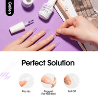 Gellen Nail Gel Glue for Nail Tips, 15ML UV Light Needed Nail Gel As Base Gel, As Rhinestone Glue, As Nail Tips Glue for Clear Press on Acrylic and False Nails