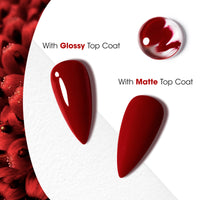Gellen Gel Nail Polish, 18ml Burgundy Red Nail Polish Soak Off UV LED Nail Gel Polish Nail Art Manicure Salon at Home DIY Gel, Christmas Gifts for Women Girls