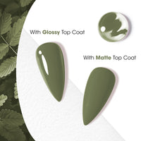 Gellen Gel Nail Polish, 18ml Sage Green Nail Polish Soak Off UV LED Nail Gel Polish Nail Art Manicure Salon at Home DIY Gel, Christmas Gifts for Women Girls
