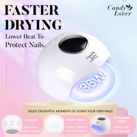 Candy Lover Gel Nail Polish Kit with LED UV Lamp, 12 Colors Gel Nail Polish Set, Soak Off Gel Polish Kit, All-in-One Nail Kit, Quality Gel Polish, DIY Manicure Gel Nails Kit Gift for Teen Girls Women