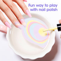 Gellen Nail Polish, Quick Air Dry 6 Colors Nail Lacquer Set Classic Macaron Trendy Nail Polish Kit for Nail Manicure DIY Art Home, No UV Light Needed, 0.33 oz Each Bottle