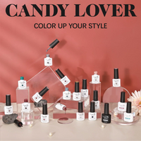 Candy Lover Gel Nail Polish Kit with Top Coat Base Coat Matte Coat Natural Quick Dry Long-Lasting Gel Nails, 16 Colors Gel Nail Polish Set for Home Salon Nail Art DIY Gift for Girls Women