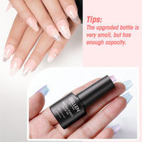 Gellen Jelly Ice Gel Nail Polish, 6 Colors Light Pink Cherry Pink Gel Polish Set Nude Pink Soak Off Nail Gel Kit for Women Nail Art Home Diy Manicure