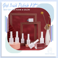 Perfect Summer Gel Nail Polish, 12 Colors Gel Polish Macaron Light Nude Soak Off UV Nail Polish Gel, Manicure DIY Salon Nail Art Gift for Women Girls