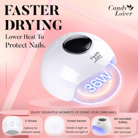 Candy Lover Gel Nail Kit with UV LED Lamp, Natural Quick Dry Gel Polish, 12 Colors Soak Off Gel Polish Starter Home Kit with Base Top Coat Gel Polish Set, Nail Art Accessories Free Storage Box