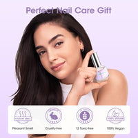 Gellen 15ml Nail Strengthener, Air Dry Clear Finish Nail Growth Strengthener for Thin Weak and Damaged Nails Repair Solution with Protein Keratin Calcium Nourish Nail Care Treatment, Lavender Scented