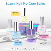 Gellen 15ml Nail Strengthener, Air Dry Clear Finish Nail Growth Strengthener for Thin Weak and Damaged Nails Repair Solution with Protein Keratin Calcium Nourish Nail Care Treatment, Ocean Scented