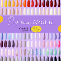 Candy Lover Dip Powder Nail Dip Powder Set, 12 Nail Dip Colors, Manicure Nail Art Dipping Powder Kit Nail Dipping System