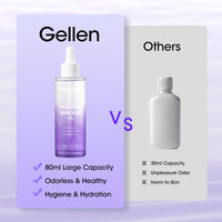 Gellen Nail Glue Remover for Press on Nails, 80ML Nail Glue Remover for UV Nail Glue, Non acetone Gentle Glue Off for Nails Glue False Tips