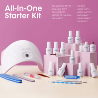 Gellen Gel Nail Polish Starter Kit with 36W UV Light, 10 Colors Ripe Grapes Color Gel Polish Kit, All-In-One Manicure Gift Set with Gel Nail Base Top Coat & Nail Dryer, Nail Art Tools for Salon DIY