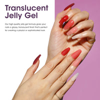 Gellen Gel Nail Polish Starter Kit with 36W UV Light, 10 Colors Ripe Grapes Color Gel Polish Kit, All-In-One Manicure Gift Set with Gel Nail Base Top Coat & Nail Dryer, Nail Art Tools for Salon DIY