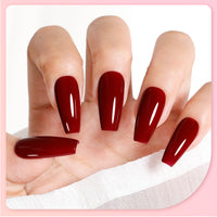 Gellen Gel Nail Polish, 18ml Dark Red Nail Polish Soak Off UV LED Nail Gel Polish Nail Art Manicure Salon at Home DIY Gel, Christmas Gifts for Women Girls